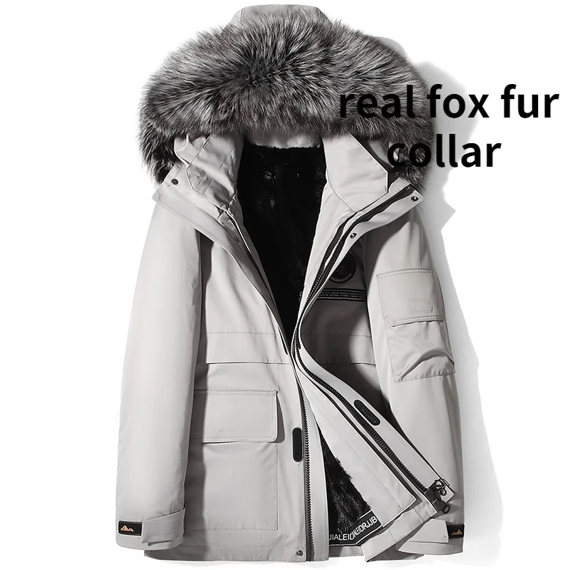 2023 New Real Mink Liner Coat Men Warm Hooded Parkas Fox Fur Collar Jacket Men's Clothing Parka Veste Homme WPY4417
2023 New Real Mink Liner Coat Men Warm Hooded Parkas Fox Fur Collar Jacket Men's Clothing Parka Veste Homme WPY4417