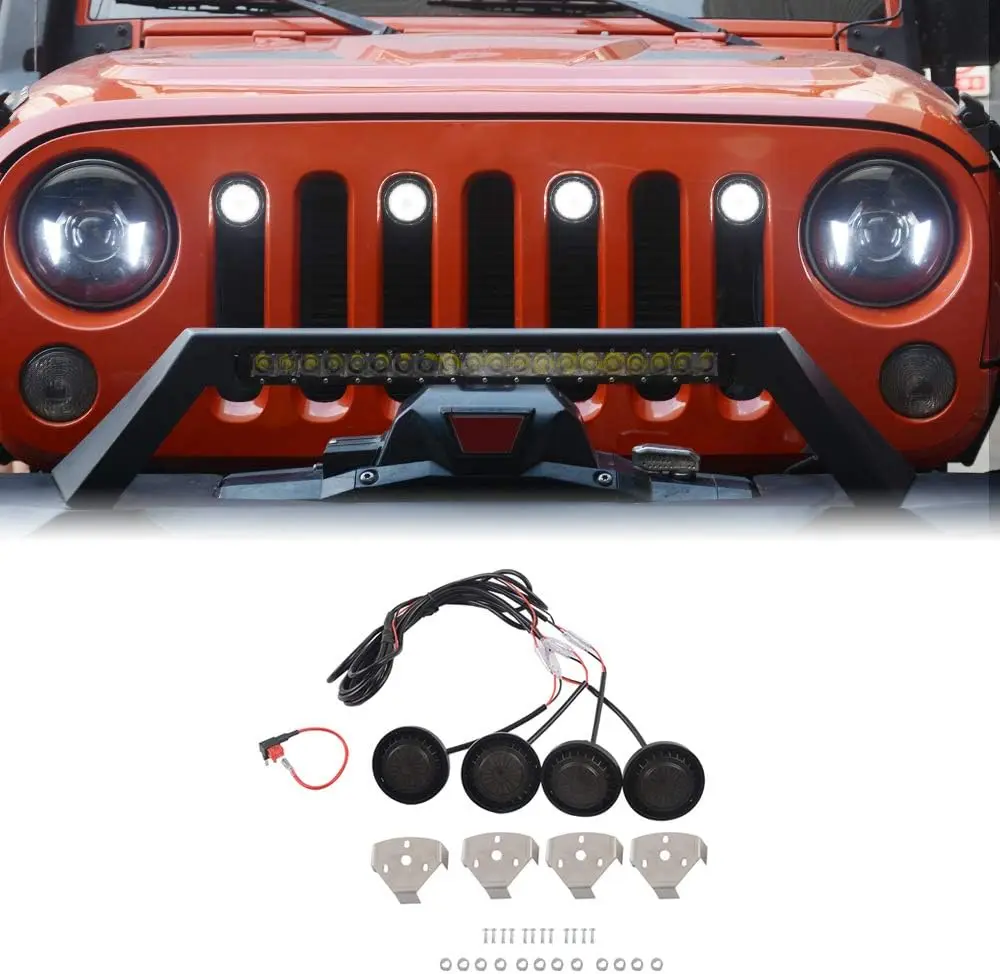 ZGAUTO Передняя решетка для Jeep Wrangler JK Rubicon Sahara 2007-2015(4 шт., решетка без вставки рамы)
ZGAUTO Передняя решетка для Jeep Wrangler JK Rubicon Sahara 2007-2015(4 шт., решетка без вставки рамы)