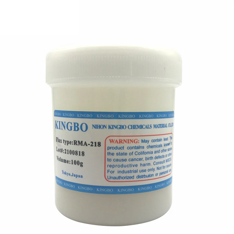 KINGBO RMA 218 100g Lead-Free Solder Flux Paste For SMT BGA Reballing Soldering Welding Repair No Clean+ESD scraper
KINGBO RMA 218 100g Lead-Free Solder Flux Paste For SMT BGA Reballing Soldering Welding Repair No Clean+ESD scraper