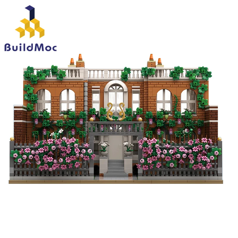 BuildMoc The Bridgertoned House Building Blocks Set Villa Garden Architecture Bricks Model Toys For Children Birthday Xmas Gifts
BuildMoc The Bridgertoned House Building Blocks Set Villa Garden Architecture Bricks Model Toys For Children Birthday Xmas Gifts