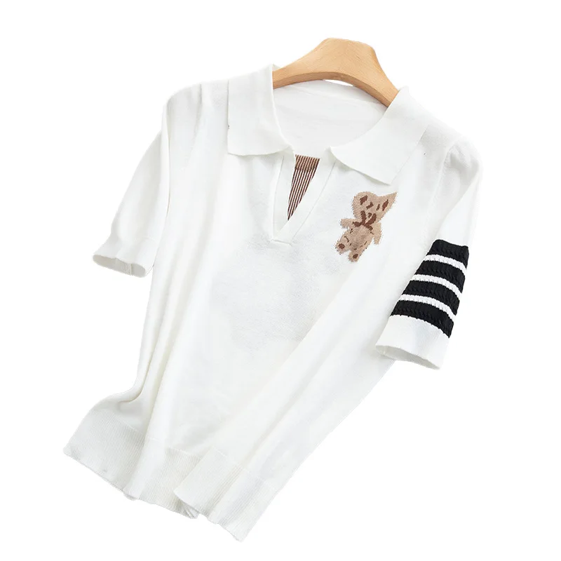 2023 Women's Summer POLO T-shirt Short Sleeve Women's T-shirt Striped Summer Women's Fashion Top T-shirt TB T-shirt Short Sleeve
2023 Women's Summer POLO T-shirt Short Sleeve Women's T-shirt Striped Summer Women's Fashion Top T-shirt TB T-shirt Short Sleeve