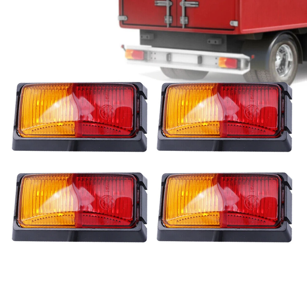 4PCS 12V 24V LED Side Marker Lights Warning Tail Light Auto Car External Lights Trailer Truck Lorry Amber Red Lamp
4PCS 12V 24V LED Side Marker Lights Warning Tail Light Auto Car External Lights Trailer Truck Lorry Amber Red Lamp