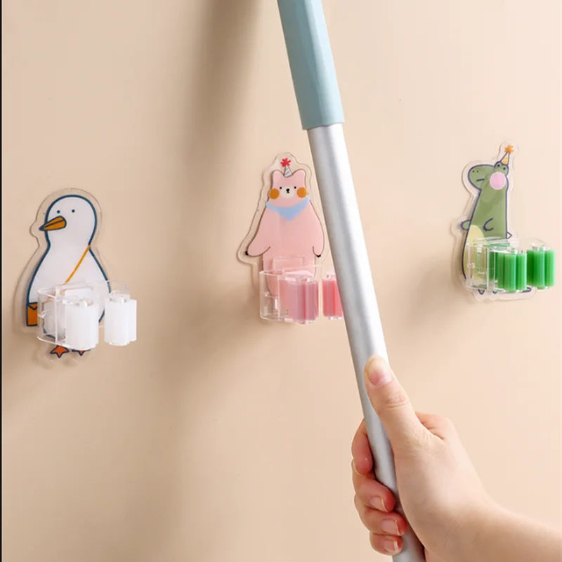 Free Punch Wall Hanging Household Seamless Storage Mop Clip Bathroom Hanging Mop Holder Cartoon Mop Hook
Free Punch Wall Hanging Household Seamless Storage Mop Clip Bathroom Hanging Mop Holder Cartoon Mop Hook