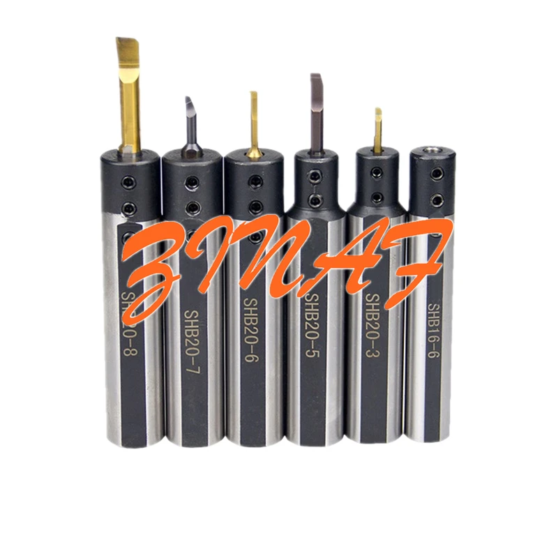 Small Tungsten steel boring tool holder SHB12 SHB16 SHB20-2 3 4 5 6 7 8 10 12 Lathe Cutter Sleeve Cutting Small diameter holder
Small Tungsten steel boring tool holder SHB12 SHB16 SHB20-2 3 4 5 6 7 8 10 12 Lathe Cutter Sleeve Cutting Small diameter holder