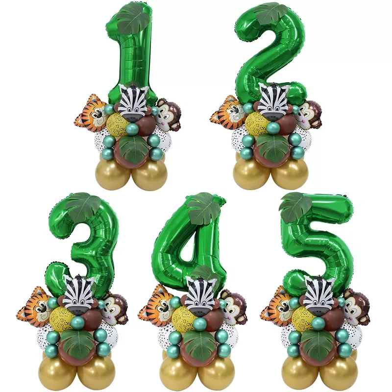 1-9 Jungle Safari Animal Number Balloons Set Kids 1 2 3 Years Birthday Party Decoration Forest Party Supplies Baby Shower
1-9 Jungle Safari Animal Number Balloons Set Kids 1 2 3 Years Birthday Party Decoration Forest Party Supplies Baby Shower