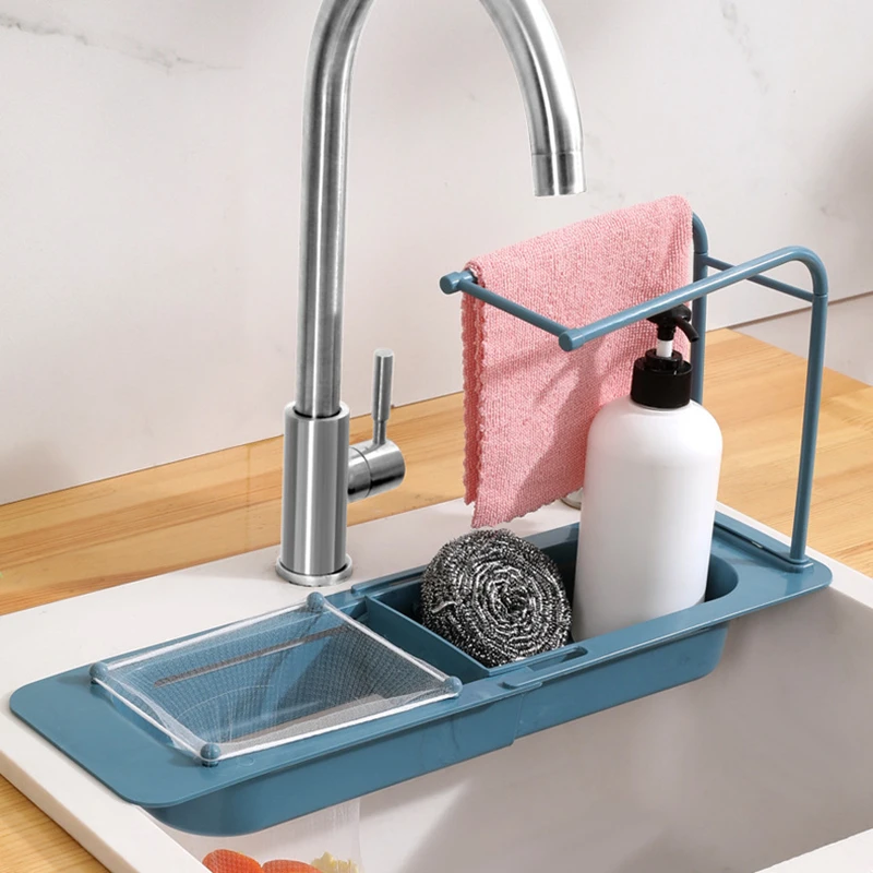 Kitchen Sink Organizer Telescopic Shelf Towel Soap Sponge Holder Dish Drainer Filter Storage Basket Rack Bathroom Accessories
Kitchen Sink Organizer Telescopic Shelf Towel Soap Sponge Holder Dish Drainer Filter Storage Basket Rack Bathroom Accessories