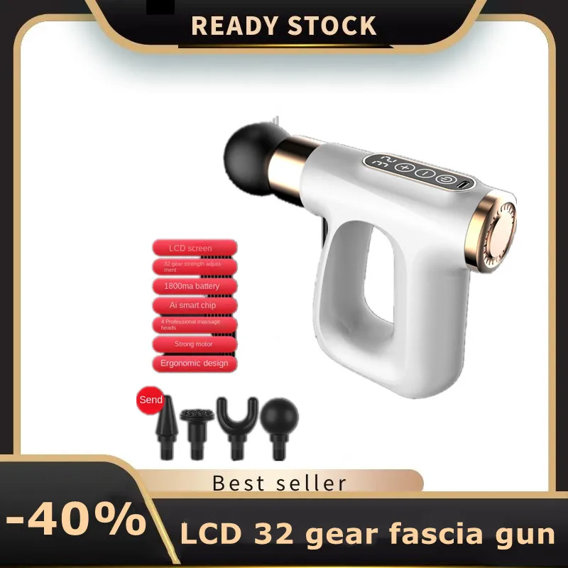 LCD 32 Gear Fascia Gun Small Fitness Muscle Relaxant Massage Gun Fascia Grasping Triangular Hot Compress Massager Neck Massager
LCD 32 Gear Fascia Gun Small Fitness Muscle Relaxant Massage Gun Fascia Grasping Triangular Hot Compress Massager Neck Massager