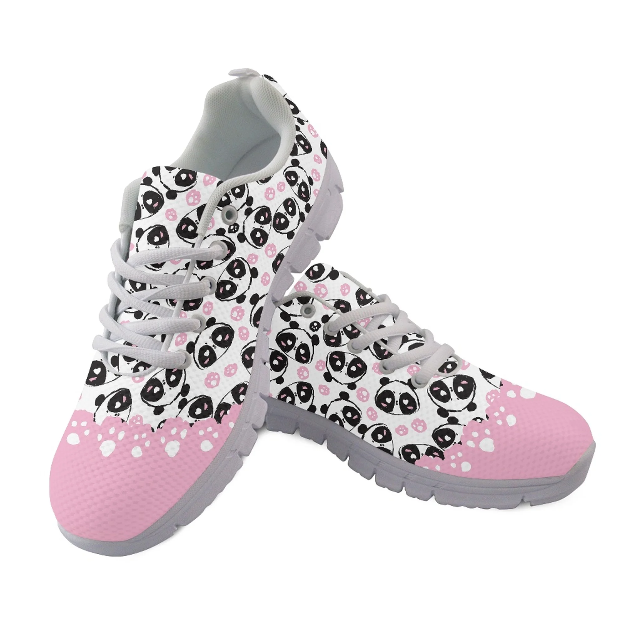 Yikeluo Panda And Paw Print Ladies Shoes Sneakers Outdoors Soft Sole Running Shoes For Girls Classic Mesh Breathable Footwear
Yikeluo Panda And Paw Print Ladies Shoes Sneakers Outdoors Soft Sole Running Shoes For Girls Classic Mesh Breathable Footwear