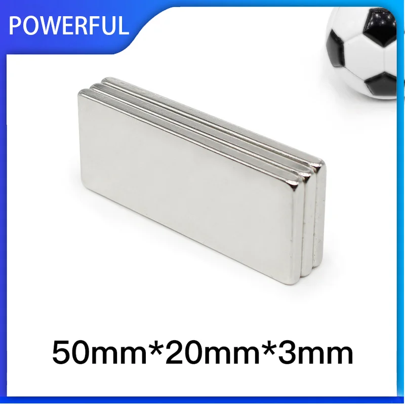 2~30PCS 50x20x3mm Quadrate Strong Powerful Magnets N35 Block Permanent NdFeB Magnet 50mm x 20mm x 3mm Rare Earth Magnets 50*20*3 
2~30PCS 50x20x3mm Quadrate Strong Powerful Magnets N35 Block Permanent NdFeB Magnet 50mm x 20mm x 3mm Rare Earth Magnets 50*20*3