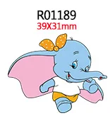 

DIY Bows Keychain Craft Supplies Handmade Material 10Pcs/lots Disney Cartoon Character Dumbo Planar Resin