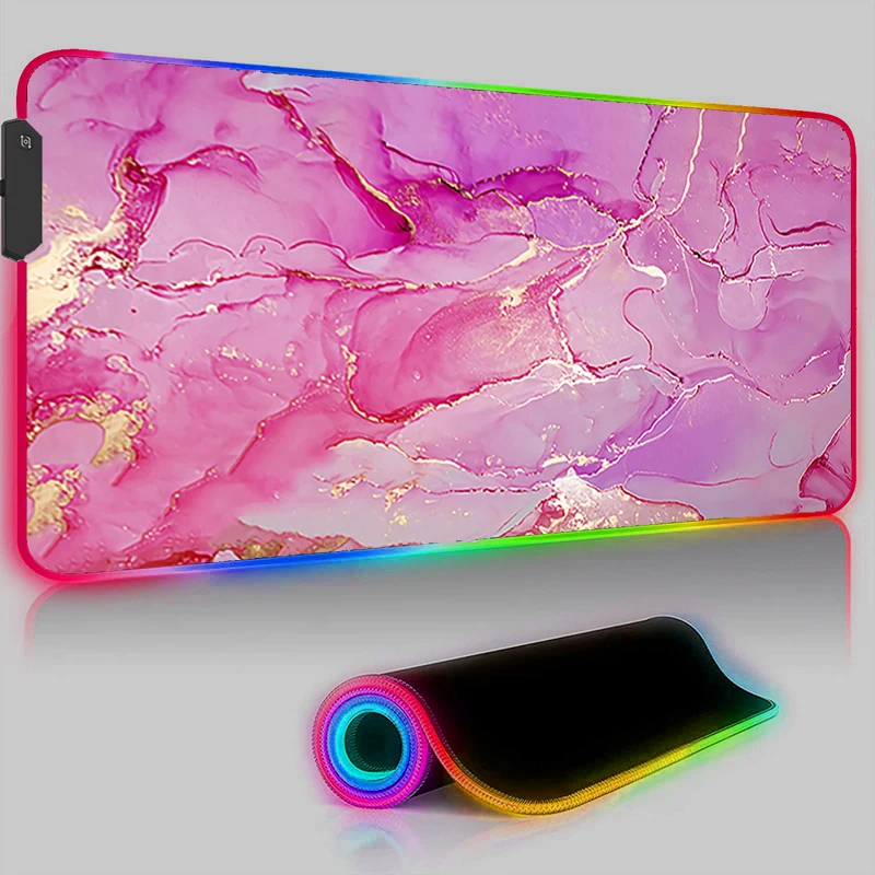 LED Mouse Pad RGB Pink Marble Mousepad Anime Laptop Gaming Accessories Computer Offices Rug Game Mats Rubber Keyboard Gamer Pads
LED Mouse Pad RGB Pink Marble Mousepad Anime Laptop Gaming Accessories Computer Offices Rug Game Mats Rubber Keyboard Gamer Pads