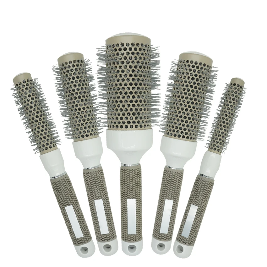 Professsional Hair Aluminium Barrel Brush For Barber Hair Salon Dry Blow Ceramic Brush With Ionic 5 Sizes Hair Round Brush M-971
Professsional Hair Aluminium Barrel Brush For Barber Hair Salon Dry Blow Ceramic Brush With Ionic 5 Sizes Hair Round Brush M-971