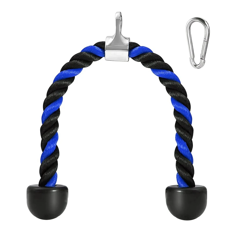 90CM Tricep Rope Pull Down Attachment,Heavy Duty Coated Nylon Rope, Cable Machine Accessories For Home Gym
90CM Tricep Rope Pull Down Attachment,Heavy Duty Coated Nylon Rope, Cable Machine Accessories For Home Gym