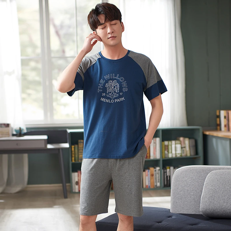 Plus Size M-4XL Summer Pajamas Set Men Short Sleeve Lounge Sleepwear Male Homewear Pijamas Modal Pyjama
Plus Size M-4XL Summer Pajamas Set Men Short Sleeve Lounge Sleepwear Male Homewear Pijamas Modal Pyjama