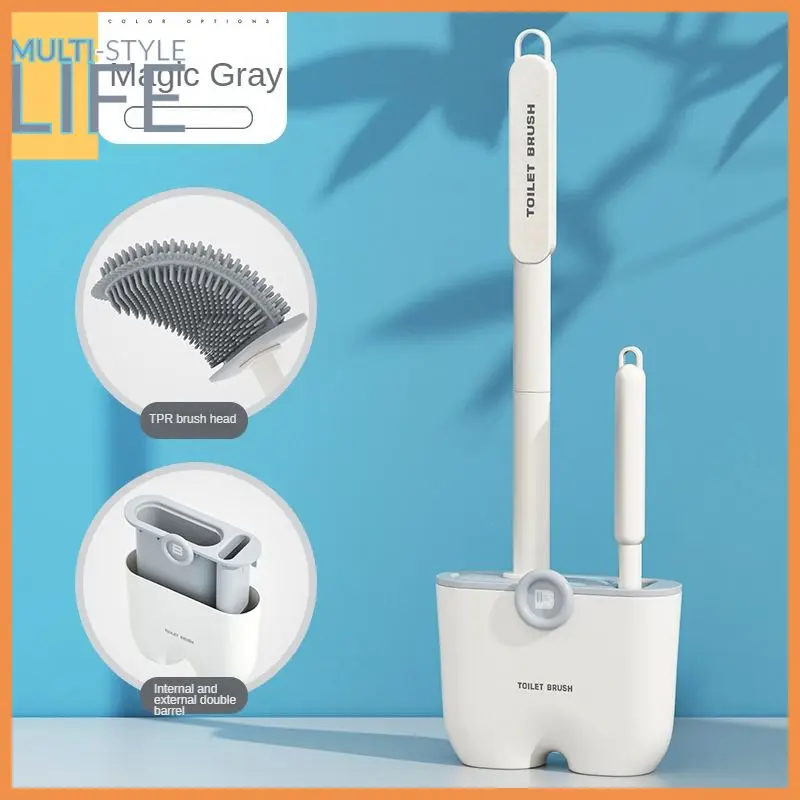 Double Brush Head Toilet Bowl Brush Wall Hanging Long Handle Toilet Cleaning Brush Without Dead Angle Silicone Crevice Brush
Double Brush Head Toilet Bowl Brush Wall Hanging Long Handle Toilet Cleaning Brush Without Dead Angle Silicone Crevice Brush