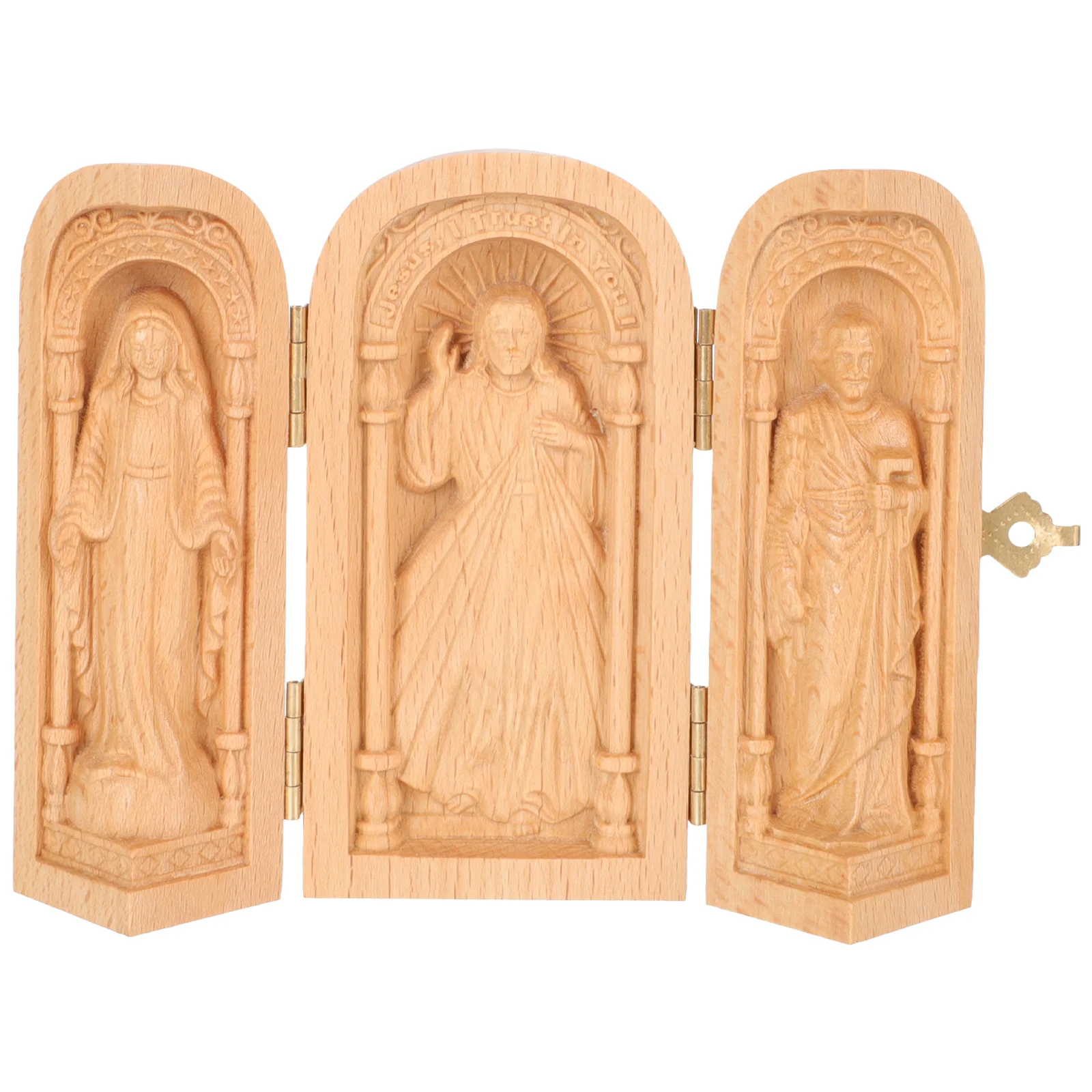 Christian Religion Figurine Wooden Craft Box Small Catholicism Sculpture Decoration 
Christian Religion Figurine Wooden Craft Box Small Catholicism Sculpture Decoration