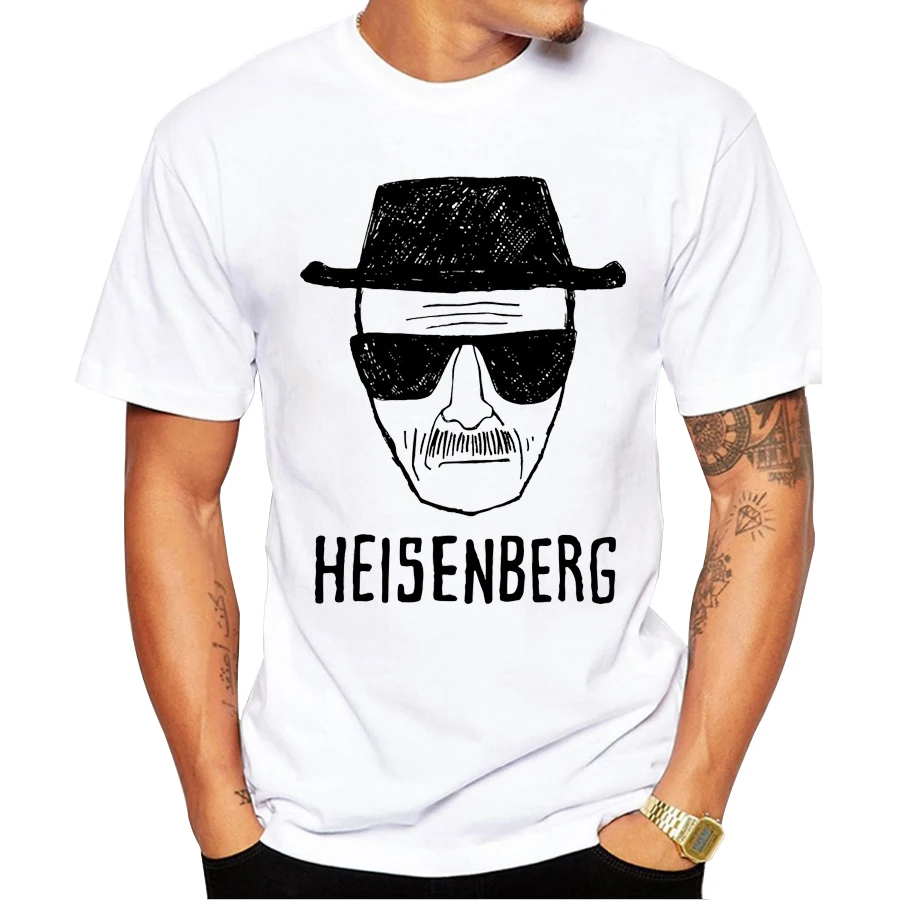 Heisenberg Breaking Bad T-shirt O-neck Short Sleeve Summer Casual Fashion Unisex Men And Women Tshirt 100% Cotton White T Shirts
Heisenberg Breaking Bad T-shirt O-neck Short Sleeve Summer Casual Fashion Unisex Men And Women Tshirt 100% Cotton White T Shirts