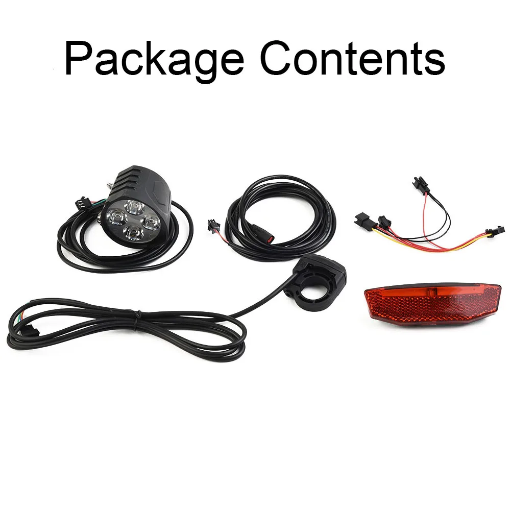 36V-60V Bicycle Light Set Ebike Taillight 3 Pins Bicycle LED Lamps DK226 Switch Cable Front Light IPX4 Rear Light
36V-60V Bicycle Light Set Ebike Taillight 3 Pins Bicycle LED Lamps DK226 Switch Cable Front Light IPX4 Rear Light