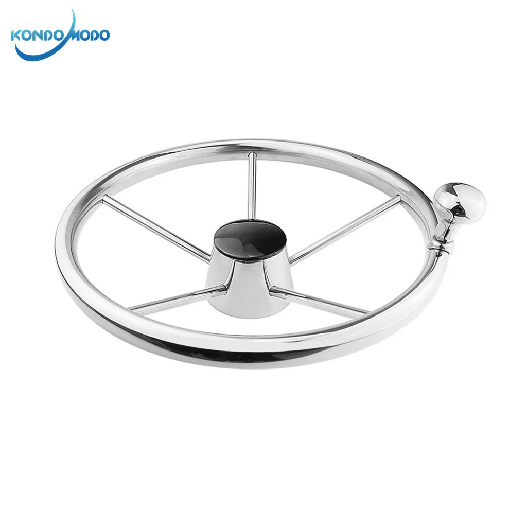 Marine 316 Stainless Steel 13-1/2'' 342mm Steering Wheel Marine Grade 5 Spokes 25 Degree with Knob Marine Boat Yacht Accessories
Marine 316 Stainless Steel 13-1/2'' 342mm Steering Wheel Marine Grade 5 Spokes 25 Degree with Knob Marine Boat Yacht Accessories