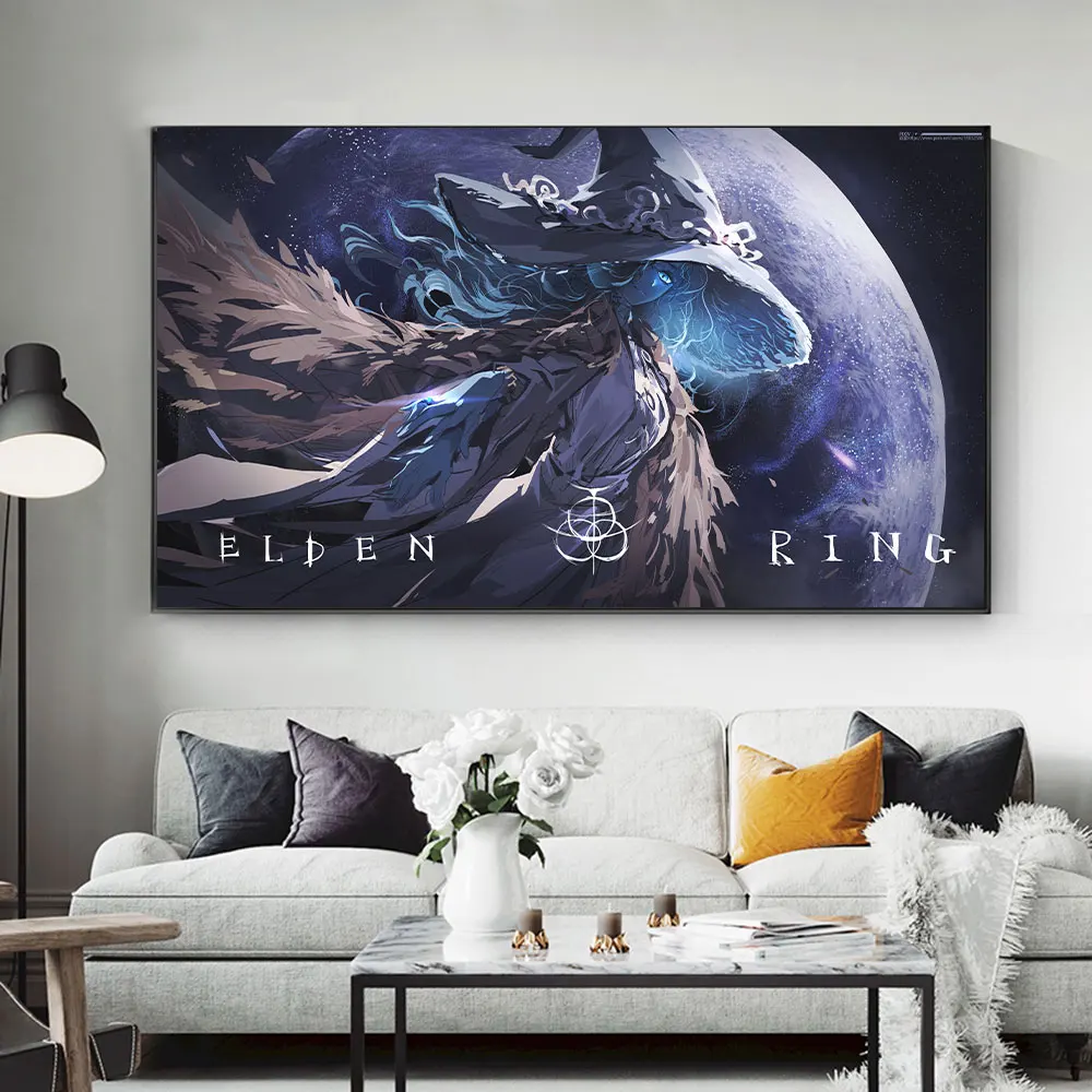 Video Game Elden Ring Snow Witch Poster Ranni Lani Rani Character Painting Decoration Modern Living Room Bar Cafe Decor Art Wall
Video Game Elden Ring Snow Witch Poster Ranni Lani Rani Character Painting Decoration Modern Living Room Bar Cafe Decor Art Wall
