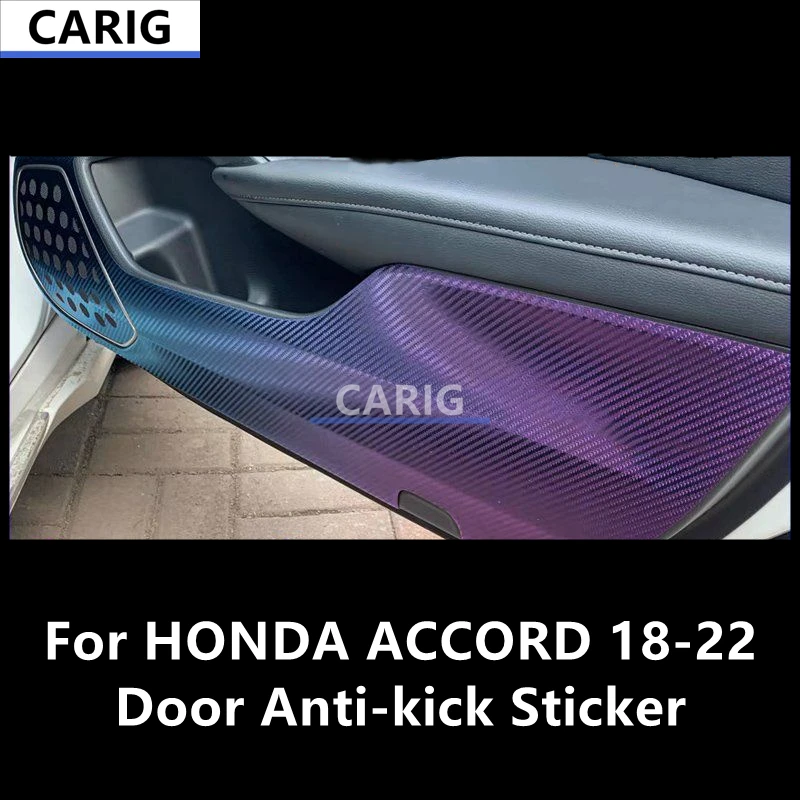 For HONDA ACCORD 18-22 Door Anti-kick Sticker Carbon Fiber Pattern Protective Film Interior Modification Accessories 
For HONDA ACCORD 18-22 Door Anti-kick Sticker Carbon Fiber Pattern Protective Film Interior Modification Accessories