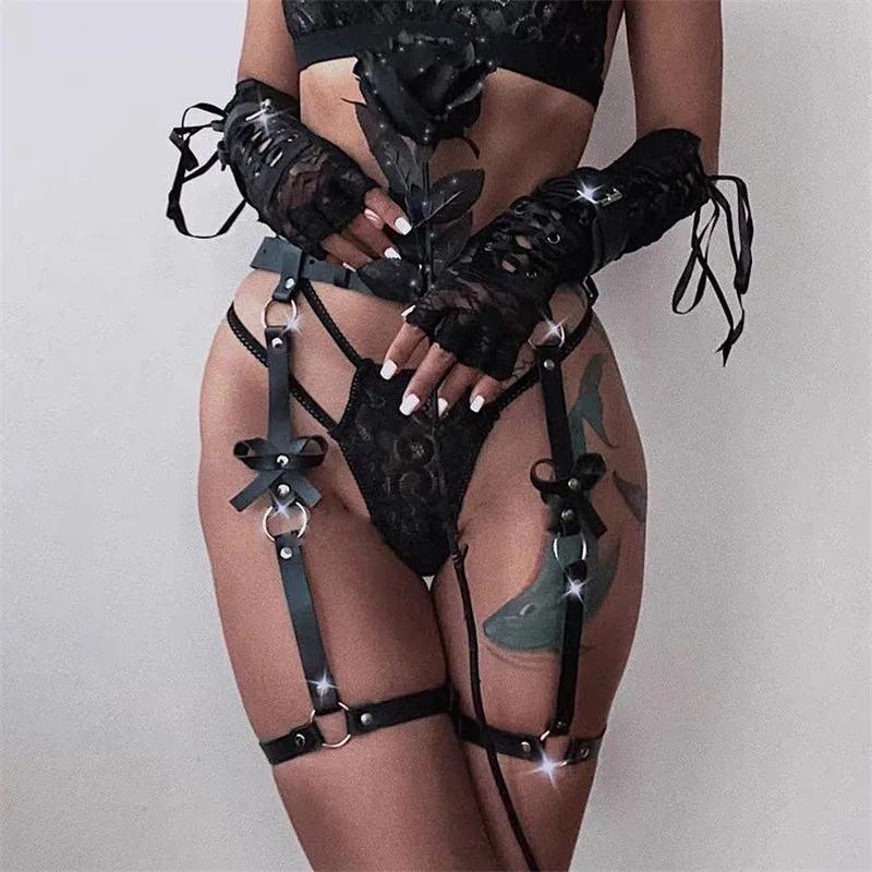 Sexy Women Leather Leg Harness Cage Body Bondage Sexy Suspenders Harajuku Garter Belt Straps Erotic Stocking Thigh Harness Woman
Sexy Women Leather Leg Harness Cage Body Bondage Sexy Suspenders Harajuku Garter Belt Straps Erotic Stocking Thigh Harness Woman