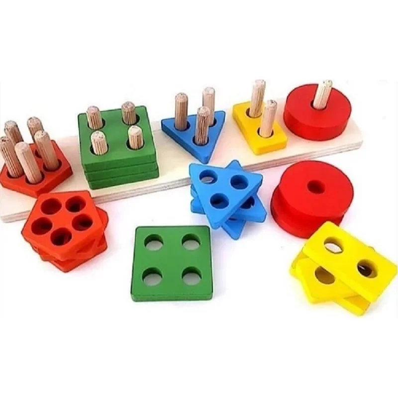 Educational Baby Kids Wooden Wood Toys Wooden Geometric Shapes 5-PIiece Screwing Find-Plug
Educational Baby Kids Wooden Wood Toys Wooden Geometric Shapes 5-PIiece Screwing Find-Plug