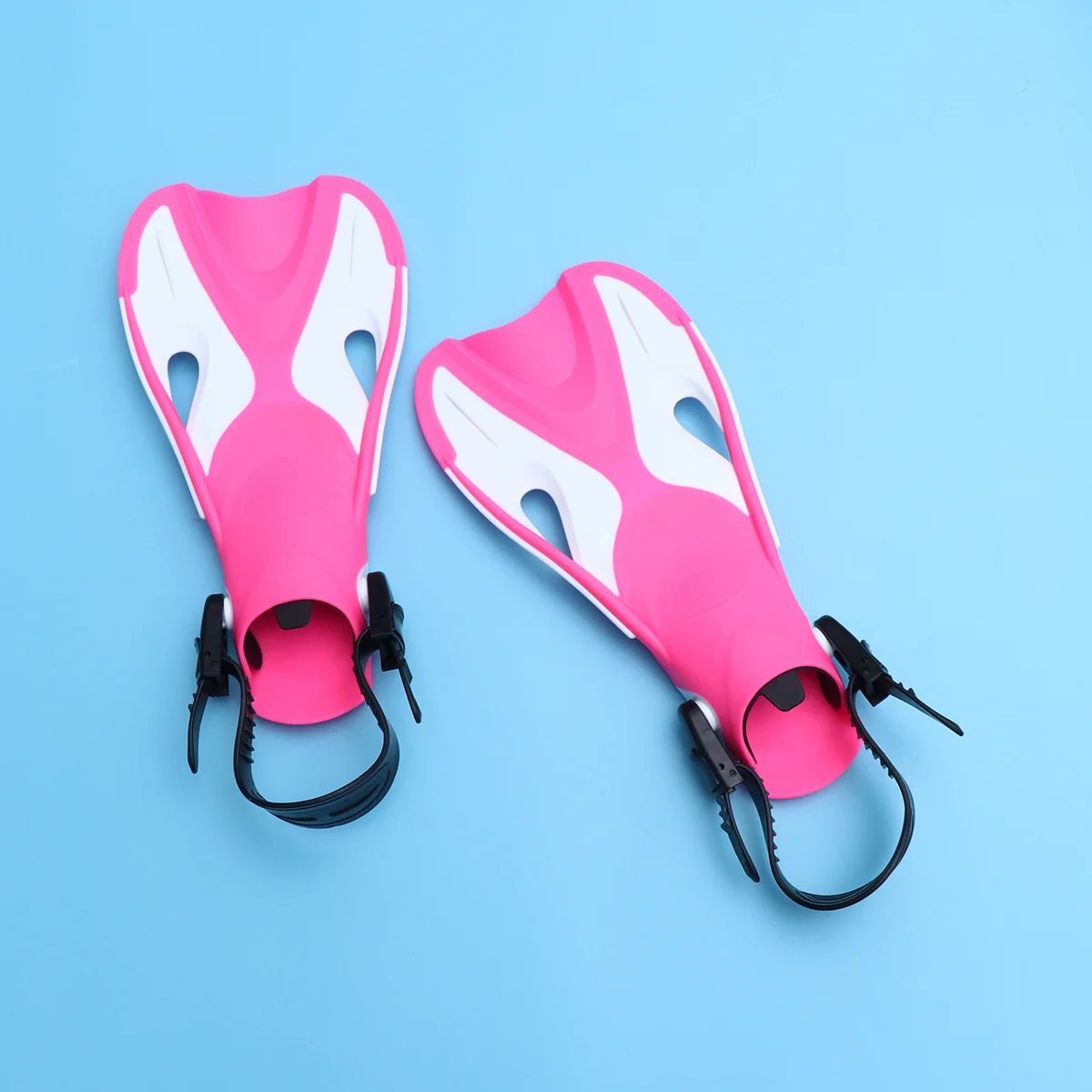 

1 Pair Kids Diving Fins Water Snorkeling Swimming Flipper Adjustable Open Heel Scuba Training Fin for Child Water ( White, Euro