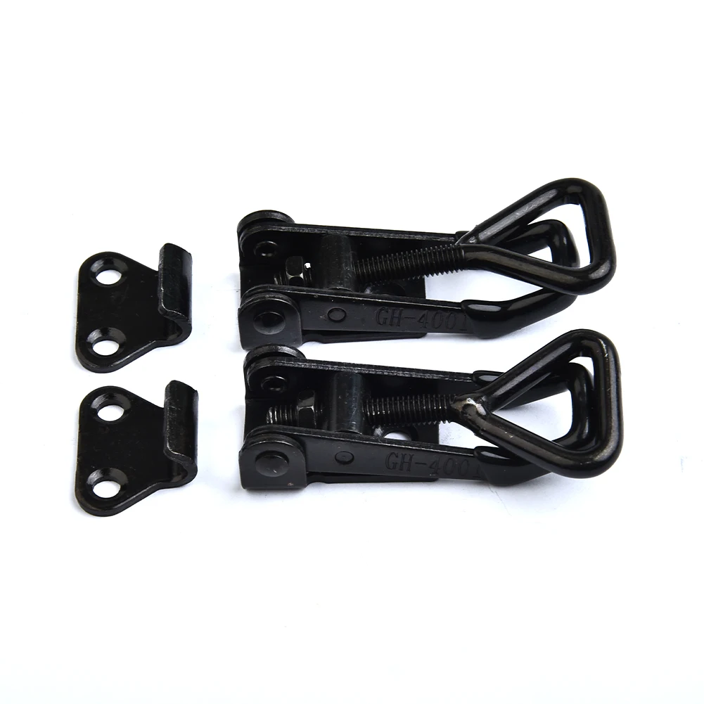 GH-4001 Toggle Clamp Lockers Doors 100KG/220lbs 4Pcs Black Brand New High Carbon Steel High Quality Woodworking
GH-4001 Toggle Clamp Lockers Doors 100KG/220lbs 4Pcs Black Brand New High Carbon Steel High Quality Woodworking