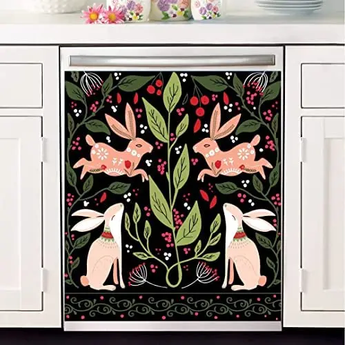YOPA Dishwasher Front Cover Magnetic Sticker Rabbit Picture Kitchen Decoration Magnet Sticker Festival Decoration(Magnetic 23x 2
YOPA Dishwasher Front Cover Magnetic Sticker Rabbit Picture Kitchen Decoration Magnet Sticker Festival Decoration(Magnetic 23x 2
