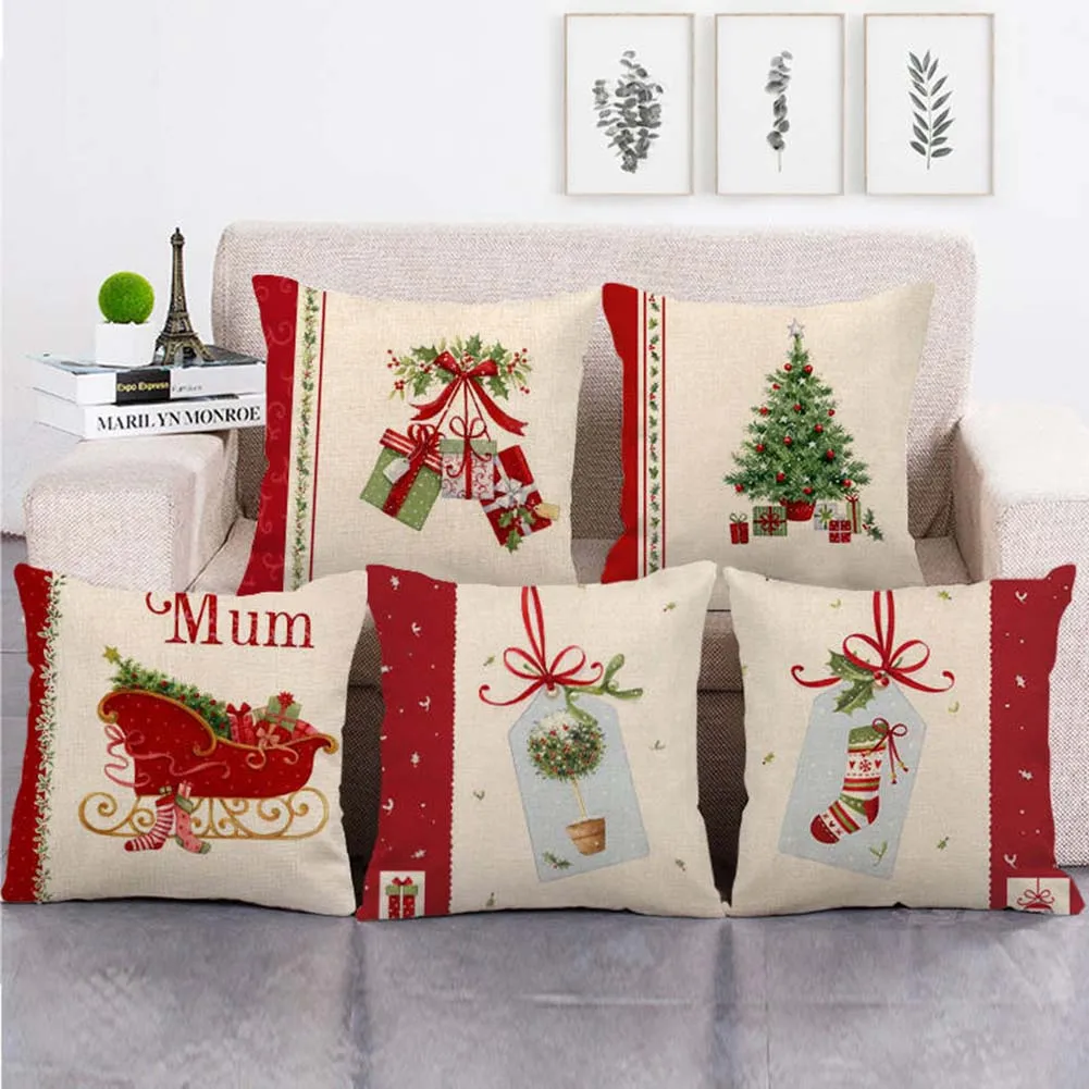 Christmas Cushion Cover 18" Santa Claus Snowman Pillowcase Home Natal Adornos De Navidad New Year Decorative Throw Pillow Cover
Christmas Cushion Cover 18" Santa Claus Snowman Pillowcase Home Natal Adornos De Navidad New Year Decorative Throw Pillow Cover