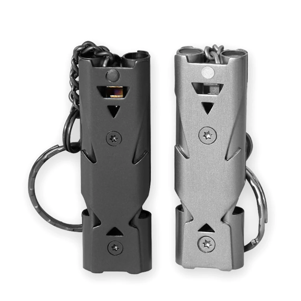 1pcs Outdoors High Decibel Portable Keychain Whistle Stainless Steel Double Pipe Emergency Survival Whistle Multifunction Tools
1pcs Outdoors High Decibel Portable Keychain Whistle Stainless Steel Double Pipe Emergency Survival Whistle Multifunction Tools