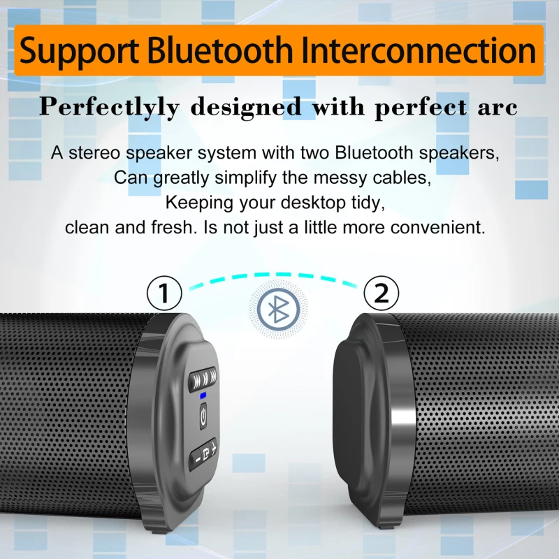 TV Sound Bar Wired and Wireless bluetooth-compatible Home Surround SoundBar for PC Theater TV Speaker
TV Sound Bar Wired and Wireless bluetooth-compatible Home Surround SoundBar for PC Theater TV Speaker