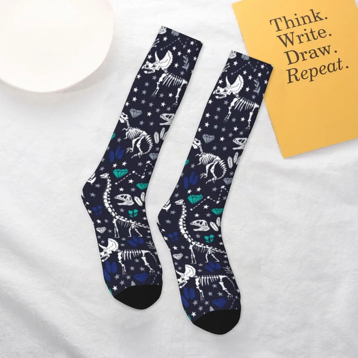 Cute Dinosaurs Socks Blue Dinosaur Skeletons Lover Fancy Teen Mid Stockings Large Chemical Fiber Spring Matching Socks
Cute Dinosaurs Socks Blue Dinosaur Skeletons Lover Fancy Teen Mid Stockings Large Chemical Fiber Spring Matching Socks