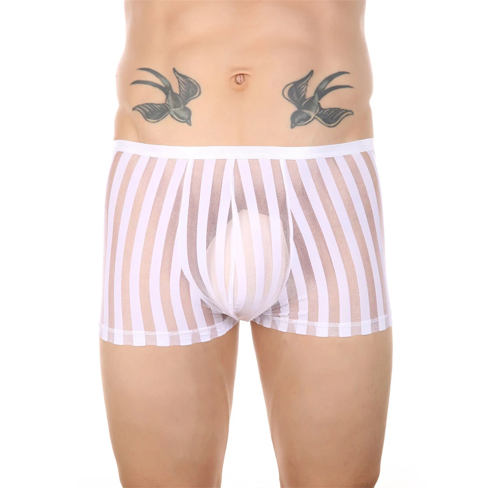 Mens Arrow Shorts Mesh Striped Sheer Boxers Comfort Pouch Trunks Boxer Briefs Underwear Panties Underpants Trunks Calzoncillos
Mens Arrow Shorts Mesh Striped Sheer Boxers Comfort Pouch Trunks Boxer Briefs Underwear Panties Underpants Trunks Calzoncillos
