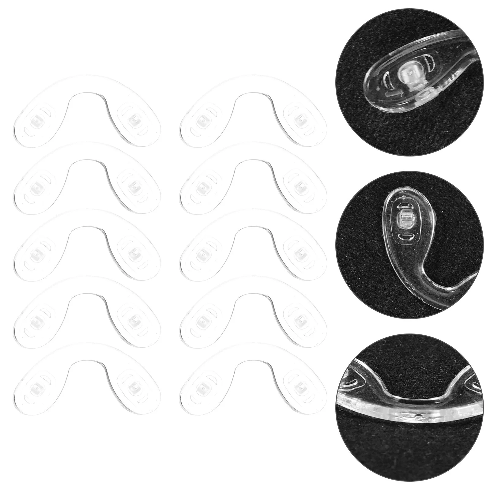 10Pcs Nonskid Nose Pads EyeGlasses Accessories Silicone Glasses Accessories Skin-friendly Nose Pads
10Pcs Nonskid Nose Pads EyeGlasses Accessories Silicone Glasses Accessories Skin-friendly Nose Pads
