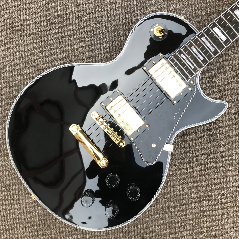 Custom Shop, Made in China, LP Custom High Quality Electric Guitar,Rosewood Fingerboard, Gold Hardware, Free Shipping
Custom Shop, Made in China, LP Custom High Quality Electric Guitar,Rosewood Fingerboard, Gold Hardware, Free Shipping