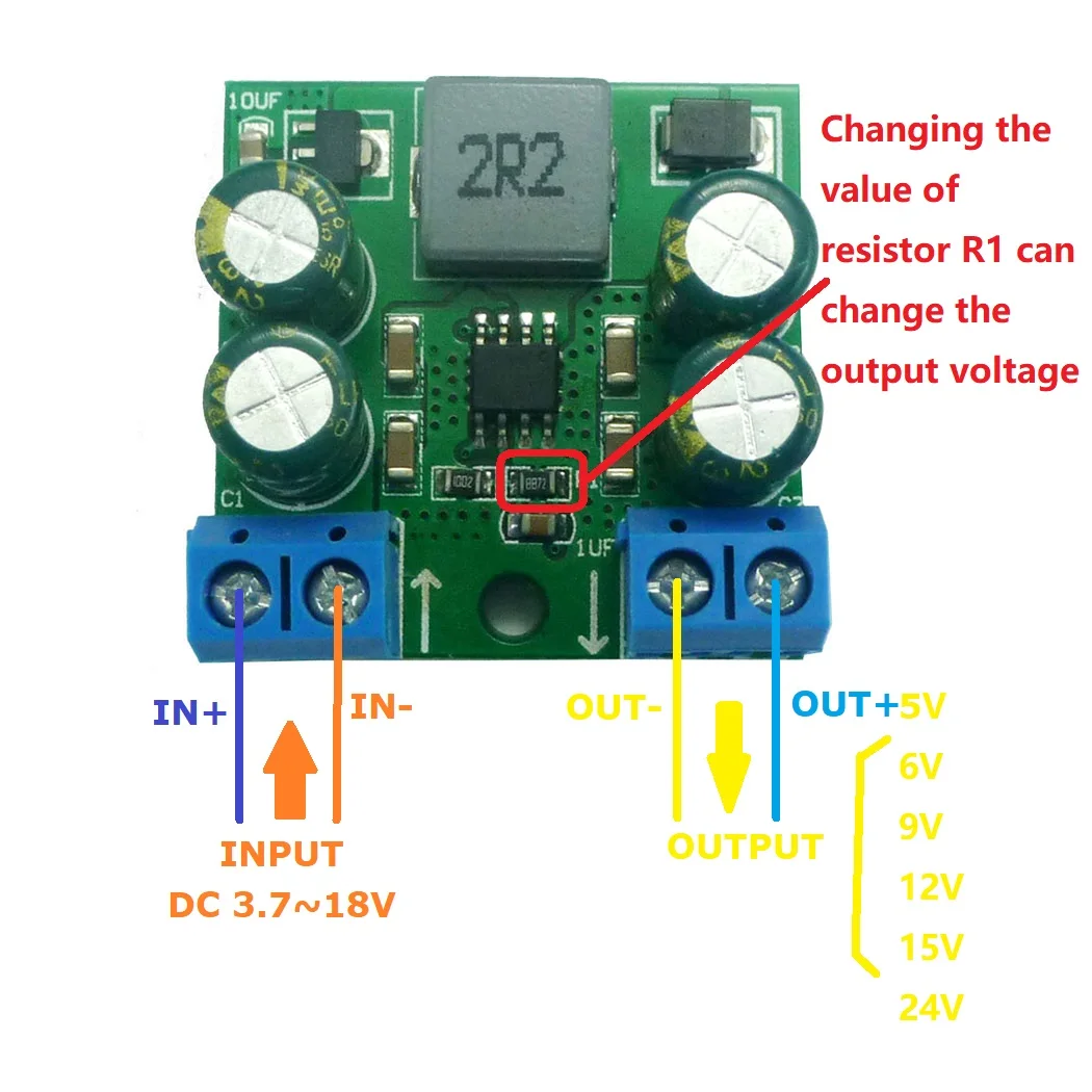 60w high power 3.7-20v to 5v 6v 9v 12v 15v 24v step-up boost board dc-dc converter module for smart home zigbee solar panel
60w high power 3.7-20v to 5v 6v 9v 12v 15v 24v step-up boost board dc-dc converter module for smart home zigbee solar panel