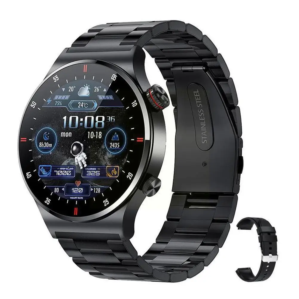 

QW33 Smart Watch Multifunctional Health Monitoring IP67 Waterproof Casual BT Calling Smart Wristwatch For Daily Wear T7M1