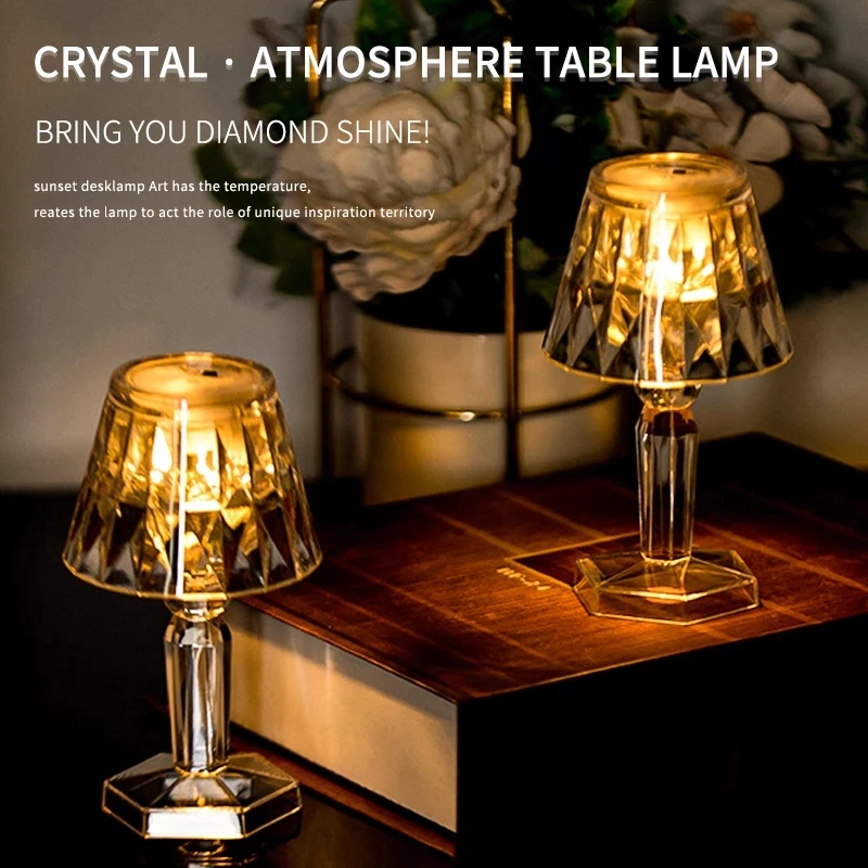 LED Diamond Small Table Lamp Bedroom Sleep Bedside Decorative Table Lamp Bar Crystal Lighting Gift Night Lamp
LED Diamond Small Table Lamp Bedroom Sleep Bedside Decorative Table Lamp Bar Crystal Lighting Gift Night Lamp