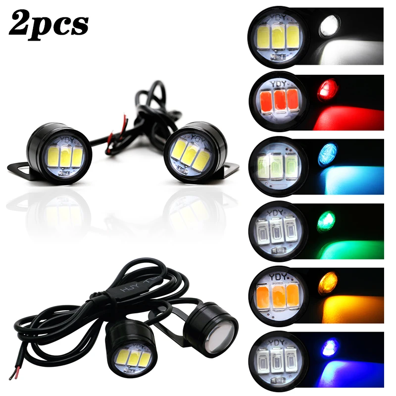 2PCS Motorcycle Lamp Daytime Running Light Eagle Eye LED Light Reverse Backup Strobe Flash Lamp Motorcycle Mirror Light 12V
2PCS Motorcycle Lamp Daytime Running Light Eagle Eye LED Light Reverse Backup Strobe Flash Lamp Motorcycle Mirror Light 12V