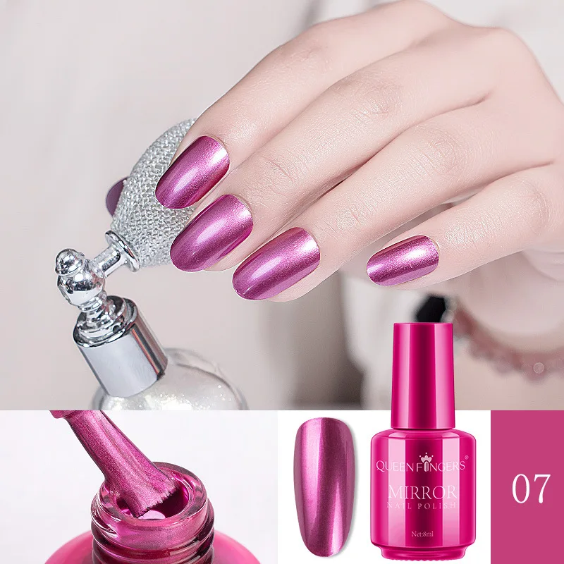 Metallic Mirror Effect Nail Polish Non-peelable Manicure Glue UV Nail Glue Quick-drying Long-lasting Nail Gel Manicure Oil 8ml
Metallic Mirror Effect Nail Polish Non-peelable Manicure Glue UV Nail Glue Quick-drying Long-lasting Nail Gel Manicure Oil 8ml