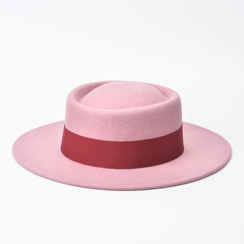 Ring type flat top wool felt top hat with large eaves women's spring, autumn and winter fashion Cap hats for men women fedoras
Ring type flat top wool felt top hat with large eaves women's spring, autumn and winter fashion Cap hats for men women fedoras