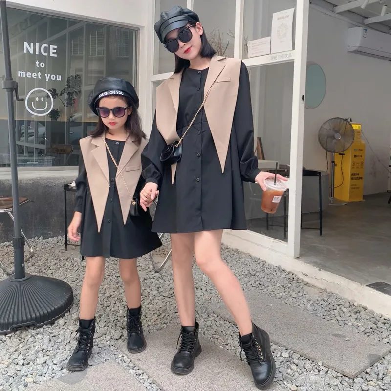 2023 Mom And Daughter Autumn Dress Elegant Women's Suits Little Girl Outfit Mummy And Me Dresses Parent-Child Pair Look Clothes
2023 Mom And Daughter Autumn Dress Elegant Women's Suits Little Girl Outfit Mummy And Me Dresses Parent-Child Pair Look Clothes