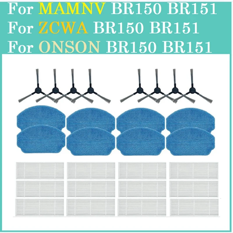 1Set Parts Accessories For MAMNV BR150 BR151/ ZCWA BR150 BR151 / ONSON BR150 BR151 Robot Vacuum Cleaner Household Cleaning
1Set Parts Accessories For MAMNV BR150 BR151/ ZCWA BR150 BR151 / ONSON BR150 BR151 Robot Vacuum Cleaner Household Cleaning