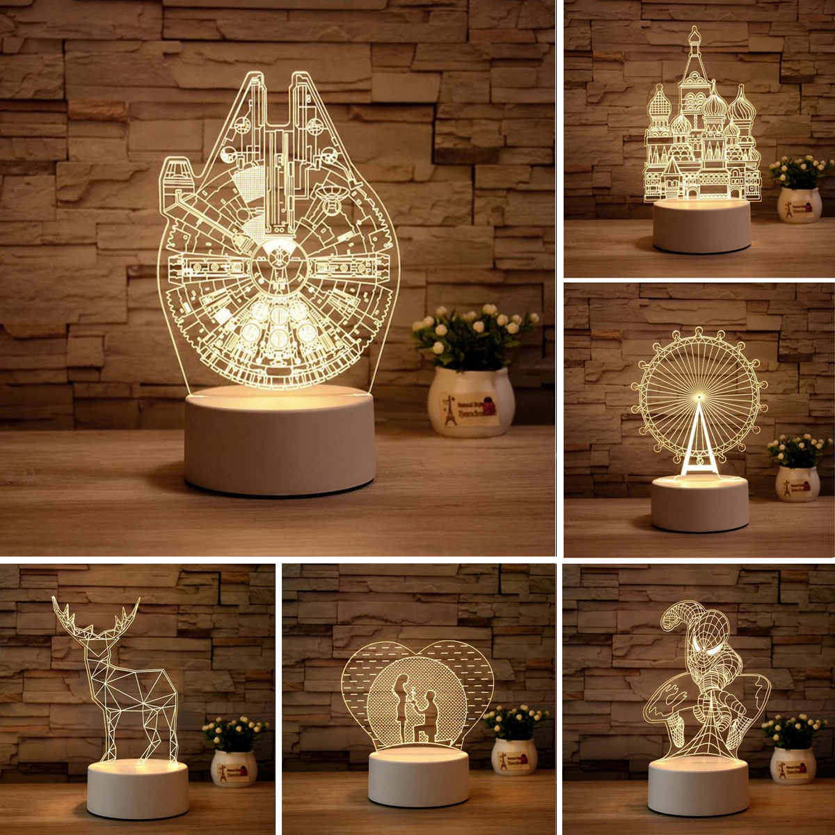 Star Wars Darth Vader Spiderman 3D Lamp Acrylic USB LED Night Light Xmas Party Wedding Decoration Home Lamp New Year Gifts
Star Wars Darth Vader Spiderman 3D Lamp Acrylic USB LED Night Light Xmas Party Wedding Decoration Home Lamp New Year Gifts