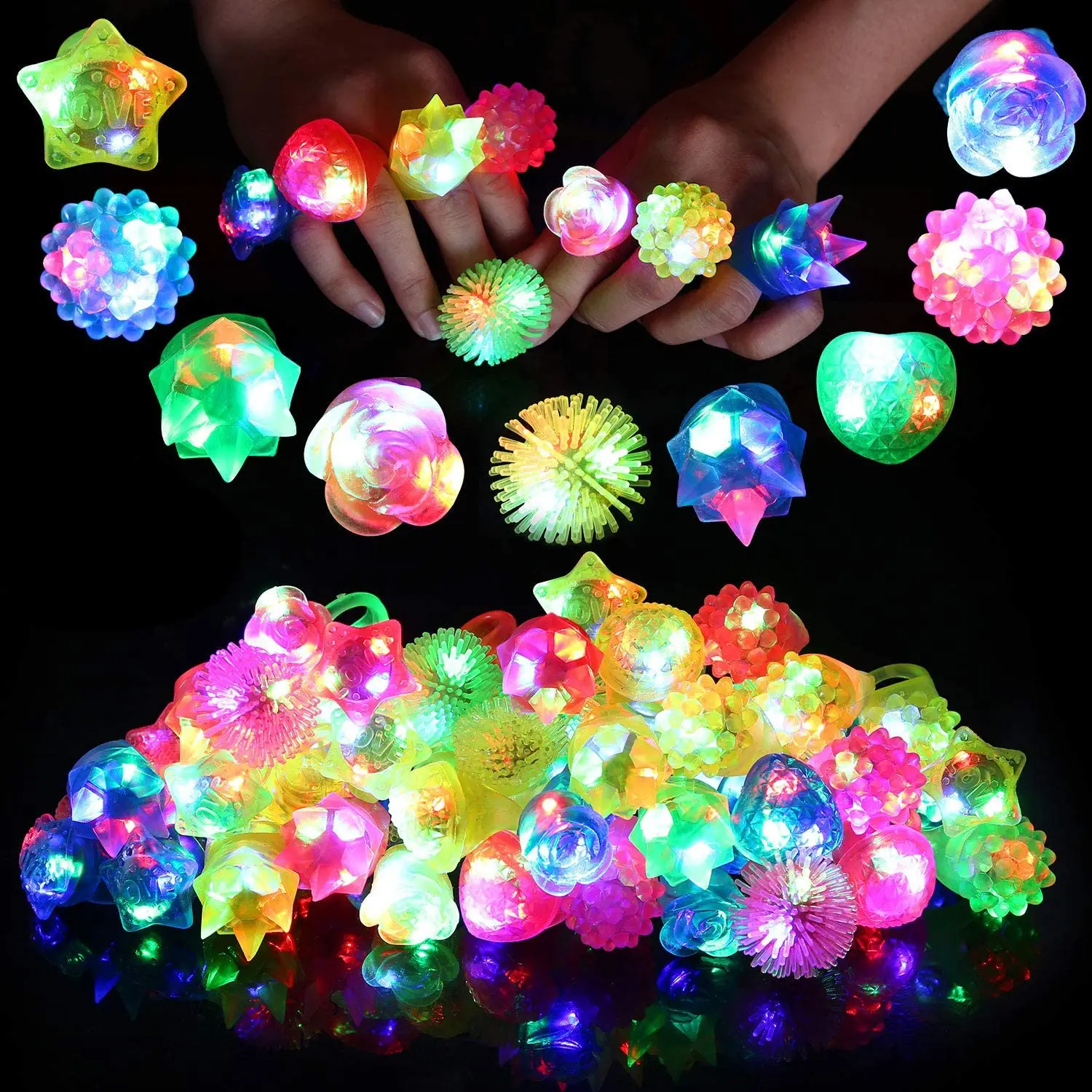 Glowing Luminous Rings LED Light Up Rings Glow Party Favor Toy Flash LED Cartoon Lights Glow In The Dark Toys Wedding Gifts
Glowing Luminous Rings LED Light Up Rings Glow Party Favor Toy Flash LED Cartoon Lights Glow In The Dark Toys Wedding Gifts