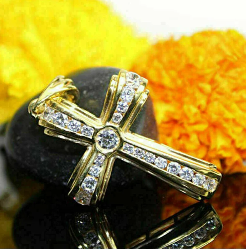ANGLANG Fashion Cross Pendants Gold&Silver Color Cubic Zirconia Jesus Cross Pendant Necklace Jewelry for Men/Women Wholesale
ANGLANG Fashion Cross Pendants Gold&Silver Color Cubic Zirconia Jesus Cross Pendant Necklace Jewelry for Men/Women Wholesale
