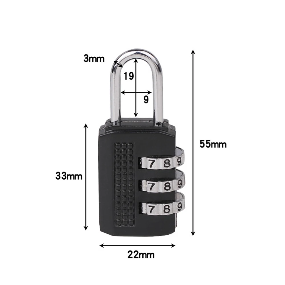 Padlock 3 Digit Combination Lock Zinc Alloy Password Locks For Door Suitcase Bag Package Cabinet Locker Window Key
Padlock 3 Digit Combination Lock Zinc Alloy Password Locks For Door Suitcase Bag Package Cabinet Locker Window Key