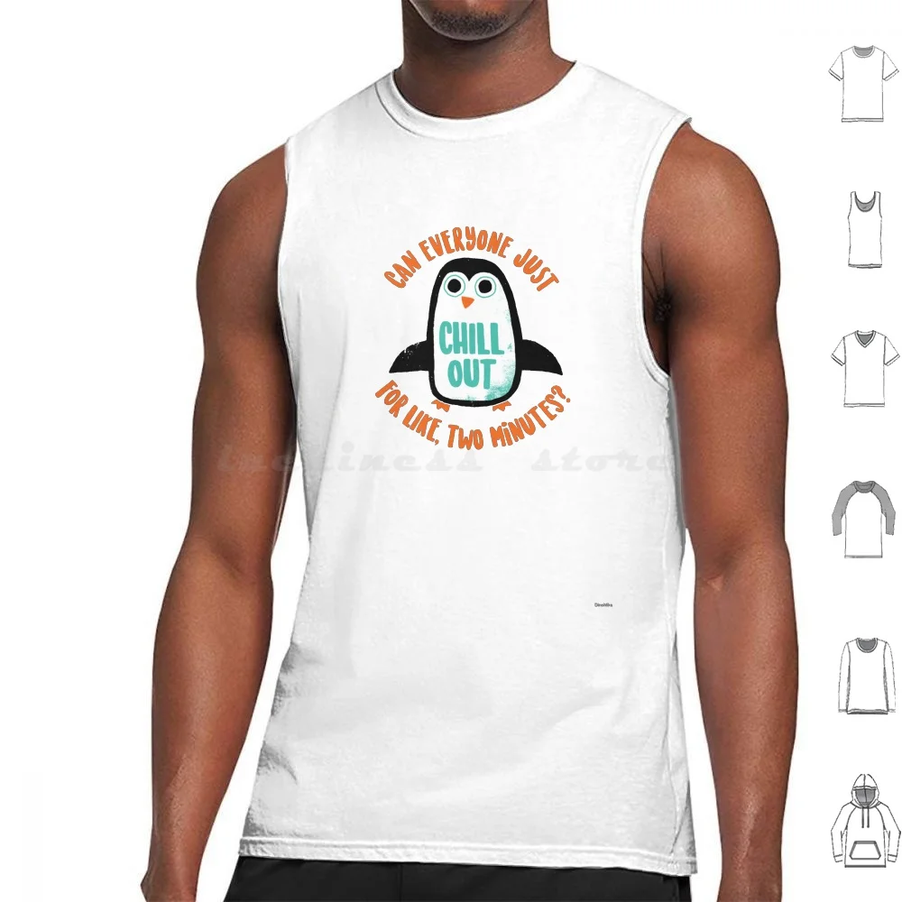 Chill Out Tank Tops Vest Sleeveless Penguin Animal Animals Bird Birds Chill Chilling Cute Funny Humor Penguins Relax
Chill Out Tank Tops Vest Sleeveless Penguin Animal Animals Bird Birds Chill Chilling Cute Funny Humor Penguins Relax